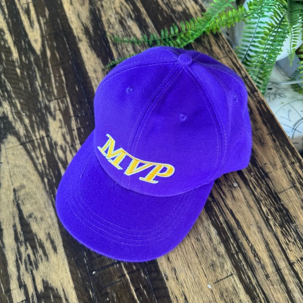 💫 Custom – Purple & Yellow “MVP” Hat 💜💛